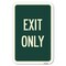 Signmission Exit Only Heavy-Gauge Aluminum Sign, 12" H, 18" L, A-1218-24471 A-1218-24471 - alternate 1